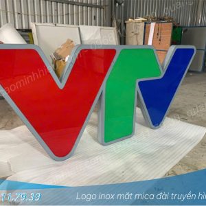 Logo inox đài truyền hình VTV TP.HCM