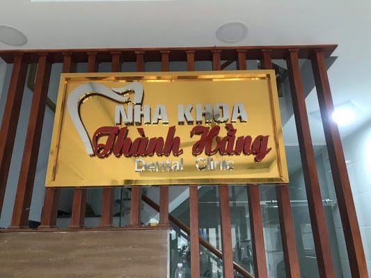 gia công Bảng tên công ty inox đẹp