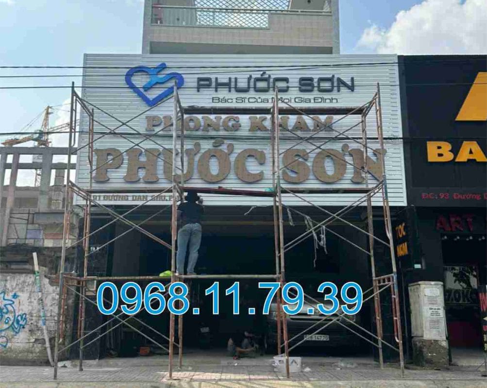 Làm bảng hiệu thanh lam tôn tại HCM