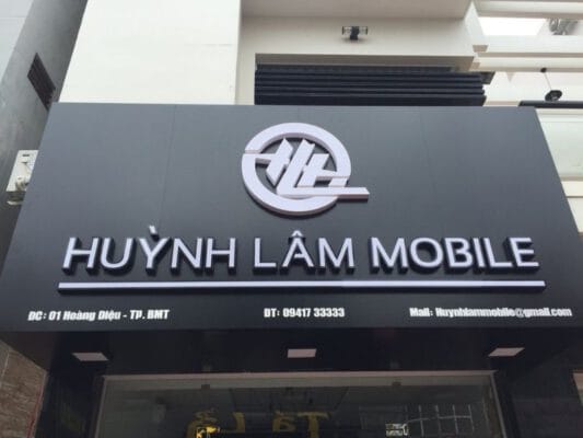Làm bảng hiệu chữ nổi mica hcm