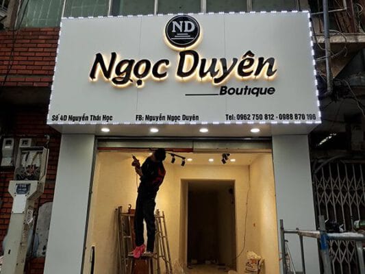 Bảng hiệu quảng cáo chữ nổi đẹp tại quận 9