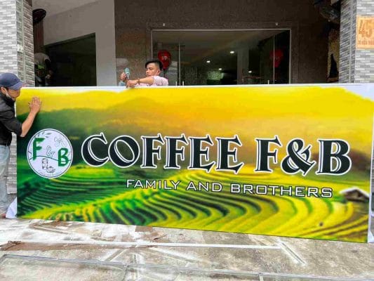 Bảng hiệu Bạt không gân in UV tại Tp. HCM