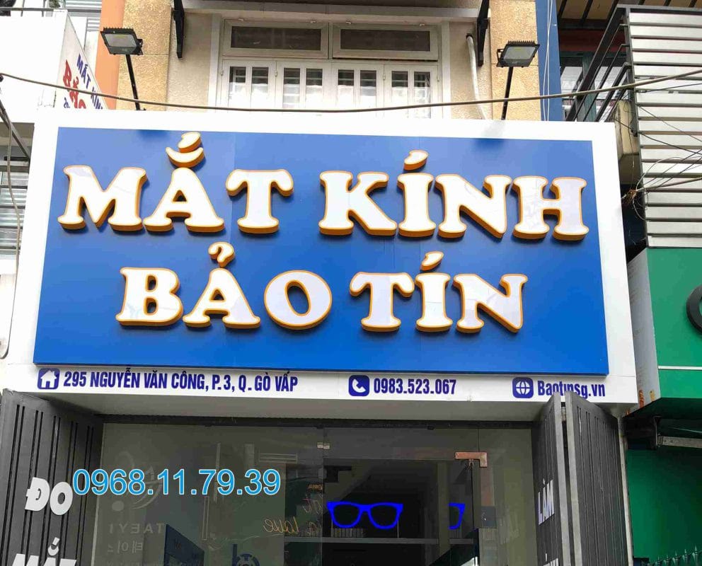 Bảng hiệu chữ nổi tại Gò Vấp