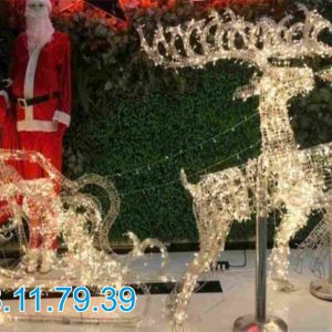 Gia công cỗ xe tuần lộc trang trí noel giá rẻ