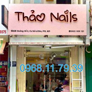 Bảng hiệu tiệm Nail đẹp