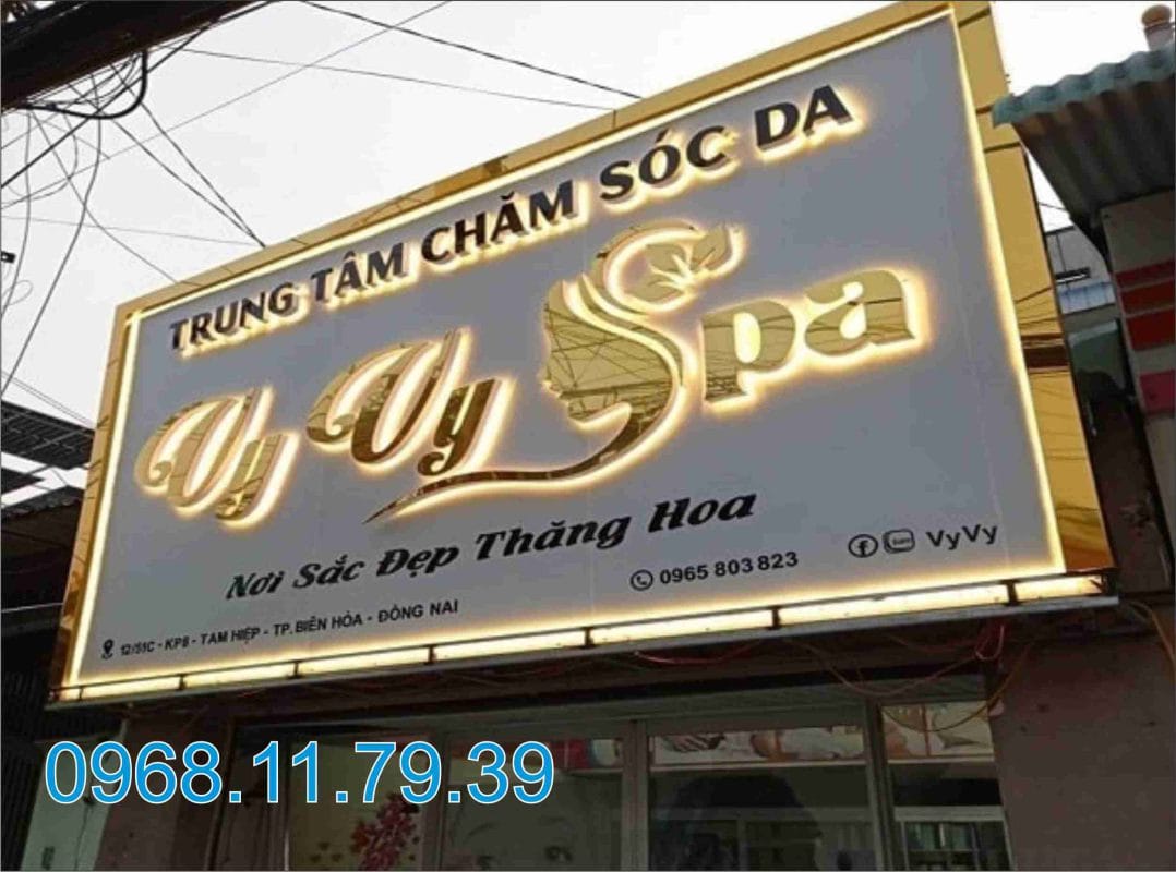 bảng hiệu chữ inox đẹp tại HCM