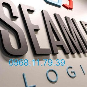 Làm bảng hiệu chữ nổi inox tại Hóc Môn