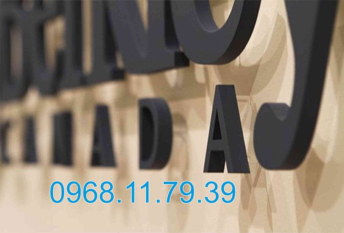 Làm bảng hiệu chữ nổi inox tại Phú Nhuận