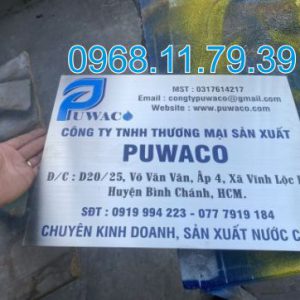 Làm bảng tên công ty inox tại Tân Bình