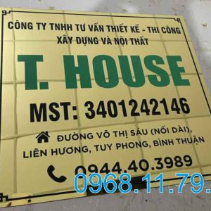 Làm bảng tên công ty inox tại quận 7