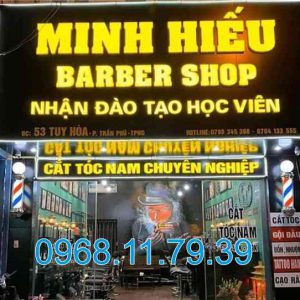 Thi công bảng hiệu Baber shop HCM