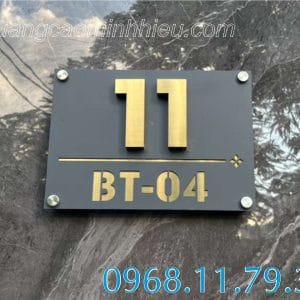 Số nhà inox giá rẻ tại Tp.HCM