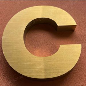 Chữ inox vàng xước đẹp - giá rẻ