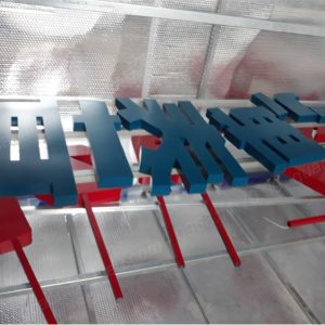 Thi công chữ inox sơn tĩnh điện sang trọng tại Tp. HCM