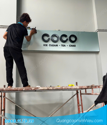 Bảng hiệu inox tại TP.HCM